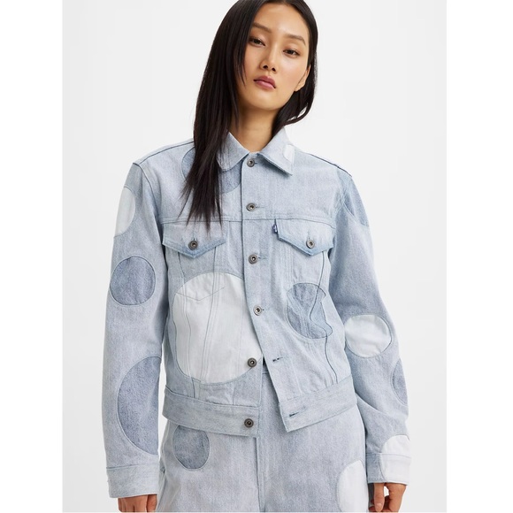 Levi's Made & Crafted boyfriend trucker denim blue jean 100% cotton jacket - Picture 2 of 13